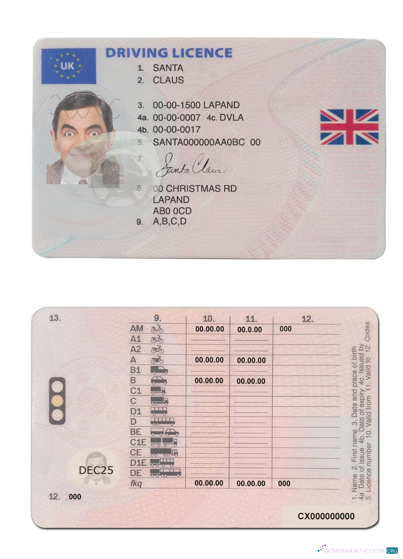 download United Kingdom driving license (between January 2021 and December 2021)